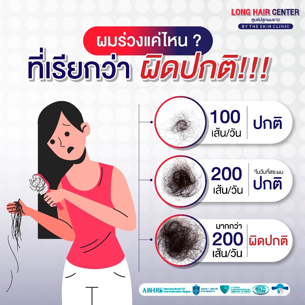 ผมร่วงเยอะผิดปกติในผู้หญิงอายุ  15 – 35 ปี อาจเกิดจากสาเหตุเหล่านี้ 