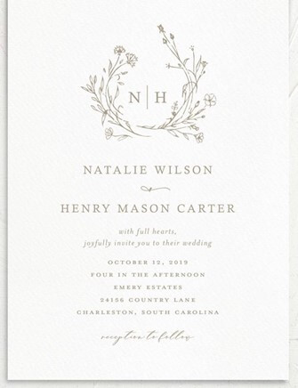 การ์ดแต่งงานสไตล์ มินิมอล 