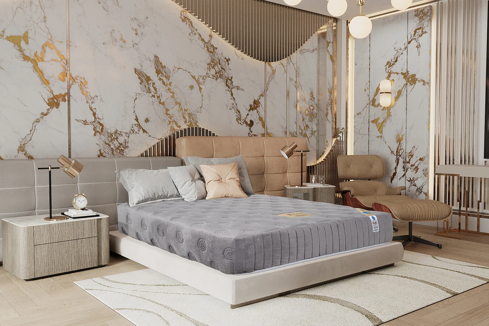 ที่นอนสปริงเสริมยางพารา