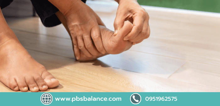 อาการชาปลายนิ้วเท้า