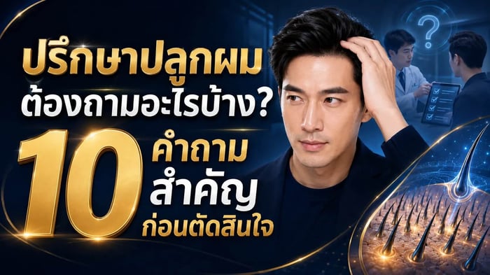 ปรึกษาปลูกผม ต้องถามอะไรบ้าง? 10 คำถามสำคัญก่อนตัดสินใจ