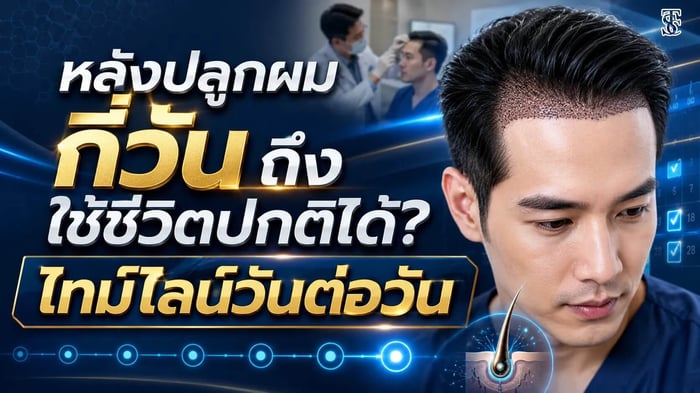 หลังปลูกผมกี่วันถึงใช้ชีวิตปกติได้? ไทม์ไลน์วันต่อวัน