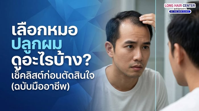เลือกหมอปลูกผมดูอะไรบ้าง? เช็คลิสต์ก่อนตัดสินใจ