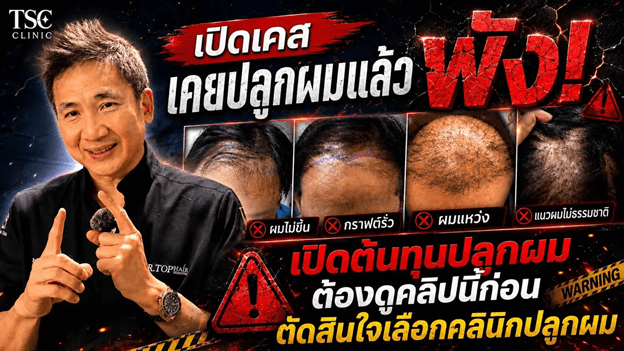 ถอดบทเรียนเคสแก้ “ปลูกผมแล้วพังผมไม่ขึ้น” เปิดต้นทุนจริงที่ต้องรู้ก่อนตัดสินใจ