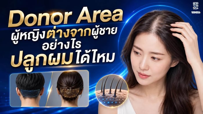Donor Area ผู้หญิงต่างจากผู้ชายอย่างไร