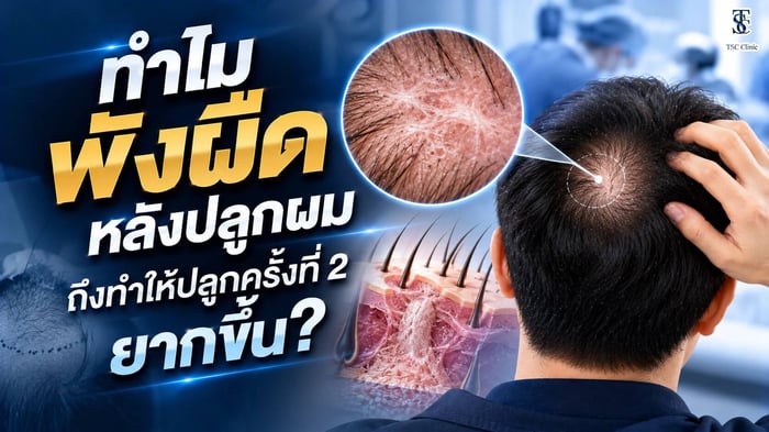 พังผืดหลังปลูกผม ทำไมปลูกผมครั้งที่ 2 ถึงยากขึ้น เตรียมหนังศีรษะด้วย ALMI Nano Fat ก่อนปลูกซ้ำ