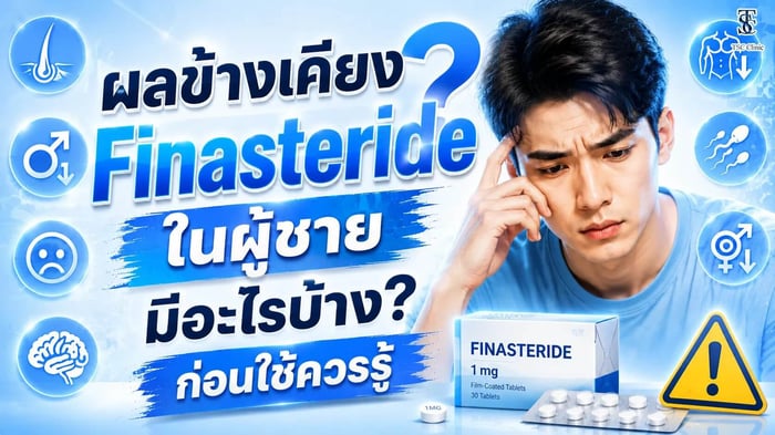 ผลข้างเคียง Finasteride ในผู้ชาย มีอะไรบ้าง? ก่อนใช้ควรรู้