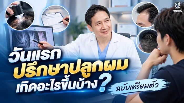 วันแรกปรึกษาปลูกผม เกิดอะไรขึ้นบ้าง? ฉบับเตรียมตัว
