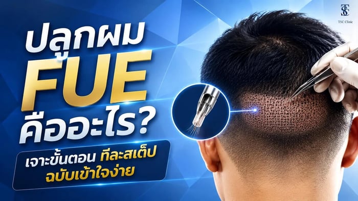 ปลูกผม FUE คืออะไร? เจาะขั้นตอนทีละสเต็ปฉบับเข้าใจง่าย