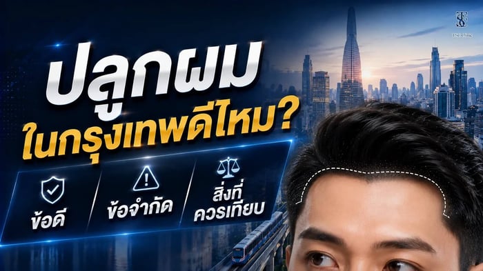 ปลูกผมในกรุงเทพดีไหม? ข้อดี ข้อจำกัด และสิ่งที่ควรเปรียบเทียบ