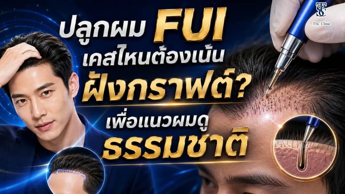 ปลูกผม FUI เทคนิคฝังกราฟต์ผมอย่างละเอียดสำหรับเคสเฉพาะทาง