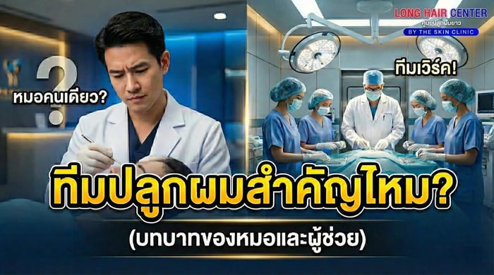 ทีมปลูกผมสำคัญไหม? (บทบาทของหมอและผู้ช่วย)