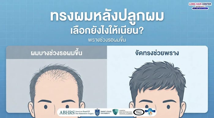 ทรงผมหลังปลูกผม: เลือกทรงยังไงให้เนียน พรางช่วงรอผมขึ้น