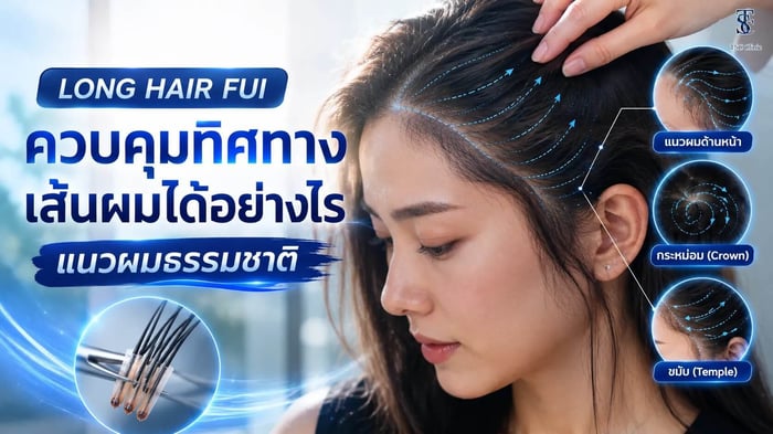 Long Hair FUI ควบคุมทิศทางเส้นผมได้อย่างไร แนวผมธรรมชาติ