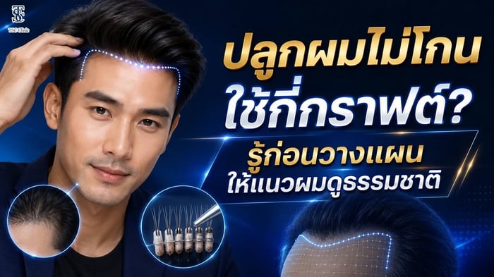 ปลูกผมไม่โกนใช้กี่กราฟต์? รู้ก่อนวางแผนให้แนวผมดูธรรมชาติ