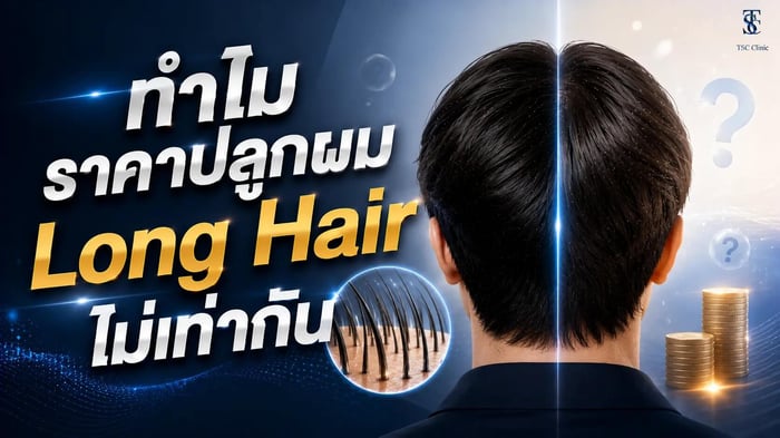 ราคาปลูกผม Long Hair ไม่เท่ากันในแต่ละคน
