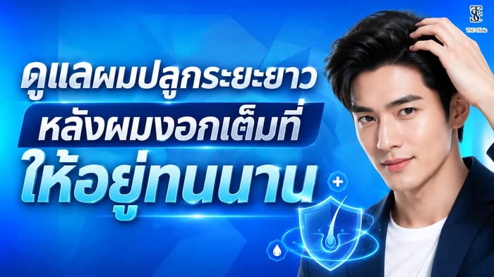 ดูแลผมปลูกระยะยาวหลังผมงอกเต็มที่ ให้อยู่ทนนาน