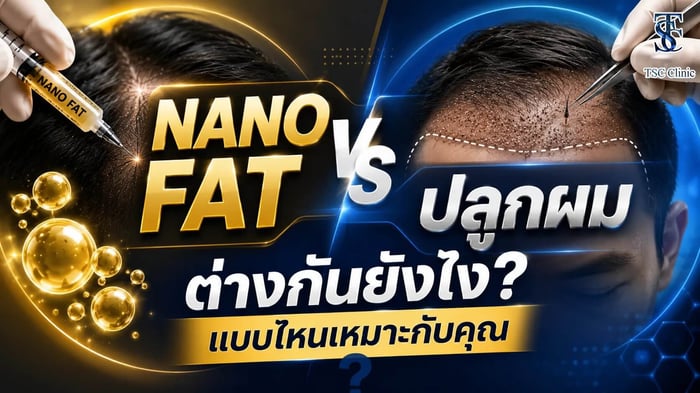 Nano Fat กับปลูกผมต่างกันยังไง? แบบไหนเหมาะกับคุณ