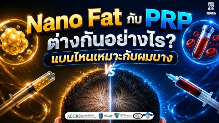 Nano Fat กับ PRP ต่างกันอย่างไร? แบบไหนเหมาะกับผมบาง