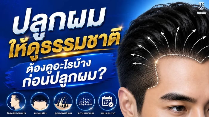 ปลูกผมให้ดูธรรมชาติ ต้องดูอะไรบ้างก่อนปลูกผม?