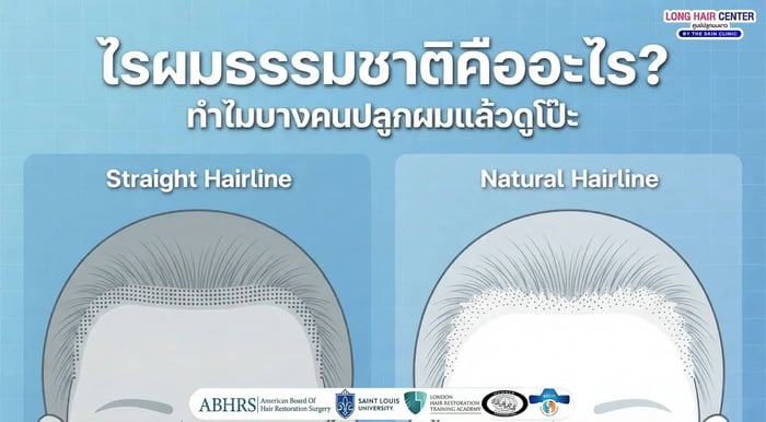 ไรผมธรรมชาติคืออะไร?  หลักการออกแบบแนวผมที่ไม่โป๊ะ