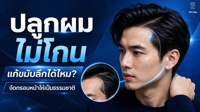 ปลูกผมไม่โกนแก้ขมับลึกได้ไหม? จัดกรอบหน้าให้เป็นธรรมชาติ