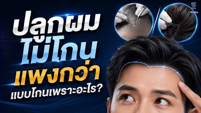 ปลูกผมไม่โกนแพงกว่าแบบโกนเพราะอะไร
