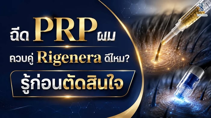 ฉีด PRP ผม ควบคู่ Rigenera ดีไหม? รู้ก่อนตัดสินใจ