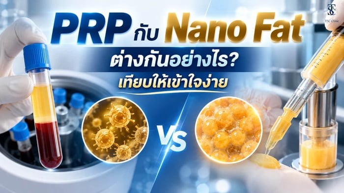 PRP กับ Nano Fat ต่างกันอย่างไร The Skin Clinic