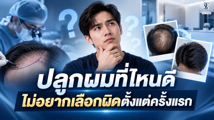 ปลูกผมที่ไหนดี ไม่อยากเลือกผิดตั้งแต่ครั้งแรก The Skin Clinic