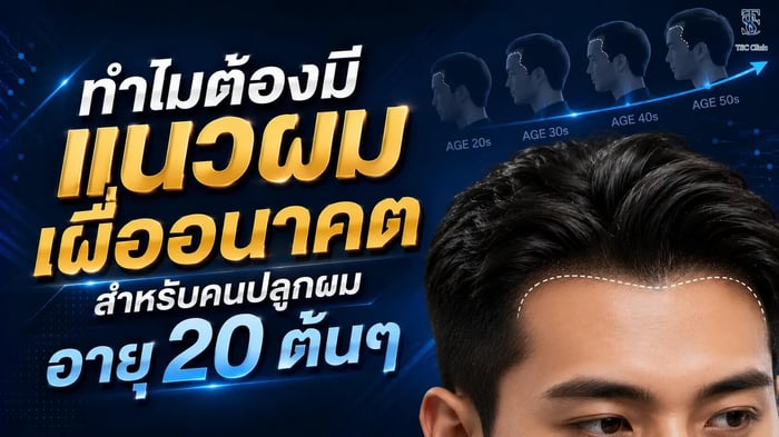 อายุ 20 ต้นๆ ปลูกผมได้ไหม? ทำไมแนวผมต้องเผื่ออนาคต