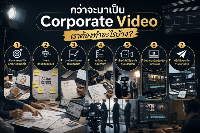กว่าจะมาเป็น Corporate Video เราต้องทำอะไรบ้าง?