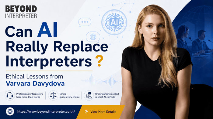 Can AI Really Replace Interpreters ? Ethical Lessons from Varvara Davydova