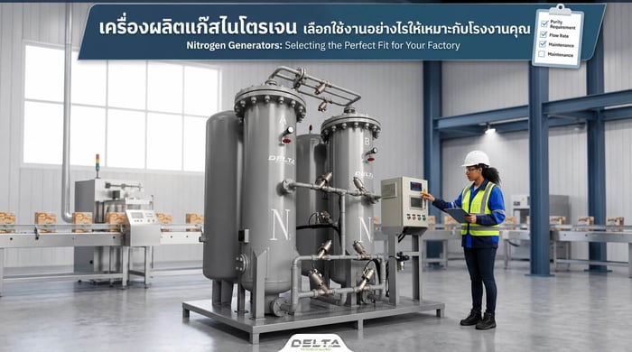 เครื่องผลิตแก๊สไนโตรเจน เลือกใช้งานอย่างไรให้เหมาะกับโรงงานคุณ