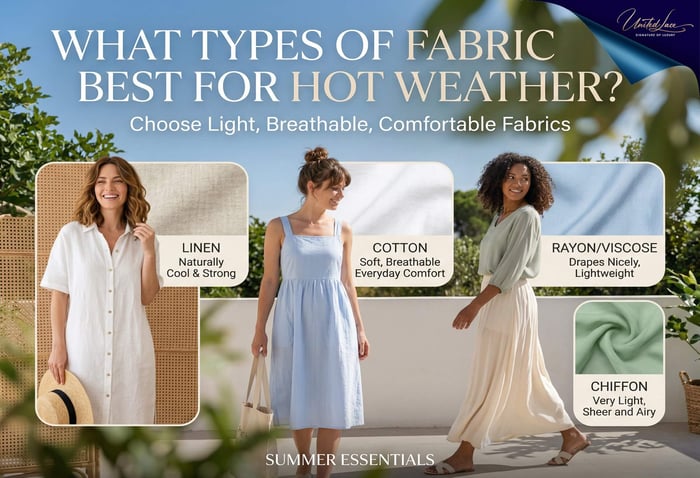 What Fabrics Are Best for Hot Weather? A Complete Guide to Breathable Summer Fabrics and 10 Popular Choices for Summer Clothing
