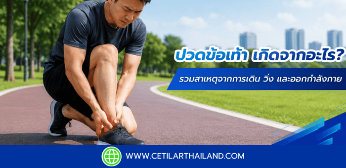 ปวดข้อเท้าเกิดจากอะไร ? รวมสาเหตุจากการเดิน วิ่ง และออกกำลังกาย