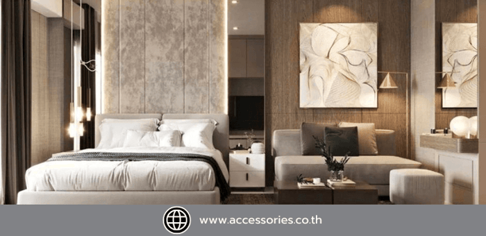 ไอเดียตกแต่งภายในผนังห้องนอนให้สวยหรูหลากสไตล์ในฉบับ Accessories