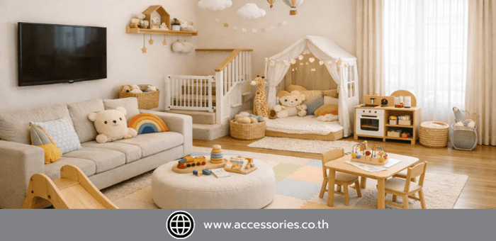 🏡 ออกแบบตกแต่งบ้านสำหรับครอบครัวที่มีเด็กเล็ก ควรคำนึงอะไรบ้าง