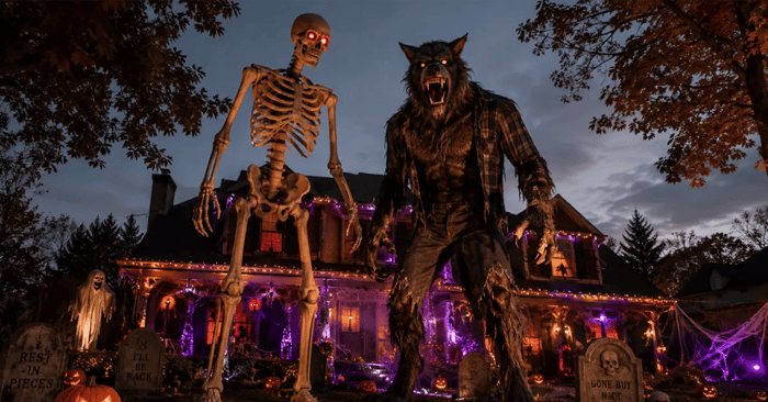 Where Do People Store Large Halloween Yard Decorations?
