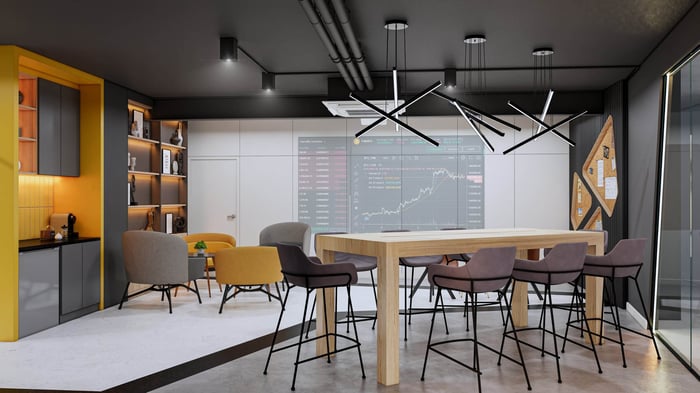 10 ไอเดียออกแบบภายในออฟฟิศ:ที่บริษัทชั้นนำเลือกใช้