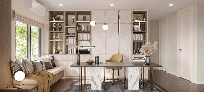 Home Office ในฝัน:ออกแบบให้สมดุลทั้งการทำงานและการพักผ่อน