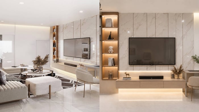การออกแบบภายใน K.KEN AND K.PHU PRIVATE RESIDENCE (รูปหน้างาน)