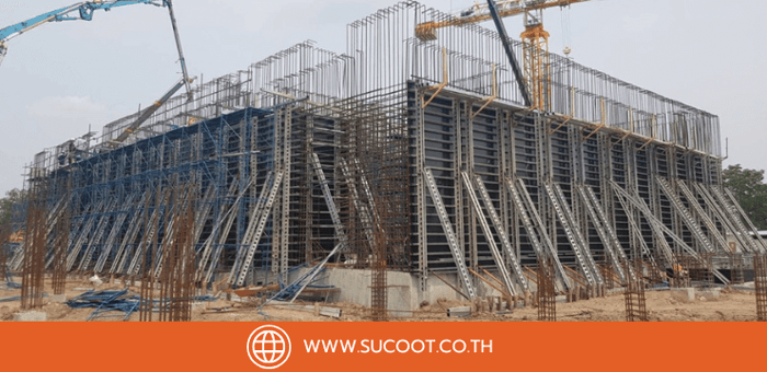 การออกแบบ แบบหล่อคอนกรีตด้วย Base Beam และ Top Beam