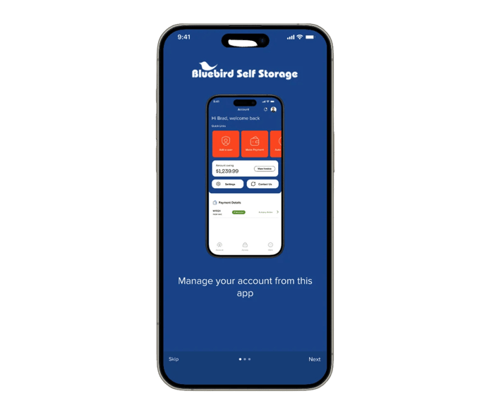 Bluebird-Self-Storage-App