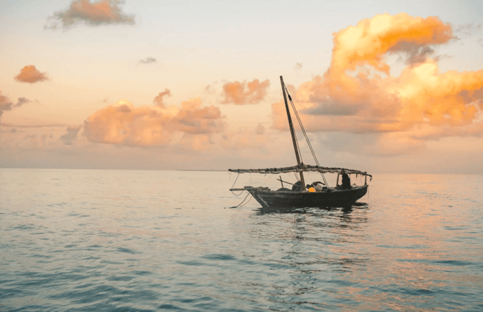 Boat on the water representing the process of preparing for boat storage in Canada