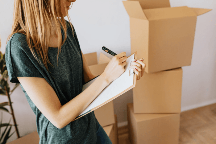 Woman asking storage questions