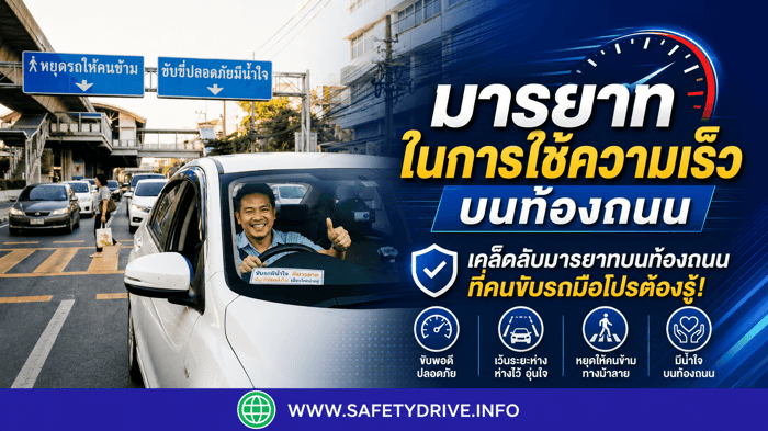 มารยาทในการใช้ความเร็วบนท้องถนน เคล็ดลับมารยาทบนท้องถนนที่คนขับรถมือโปรต้องรู้ !