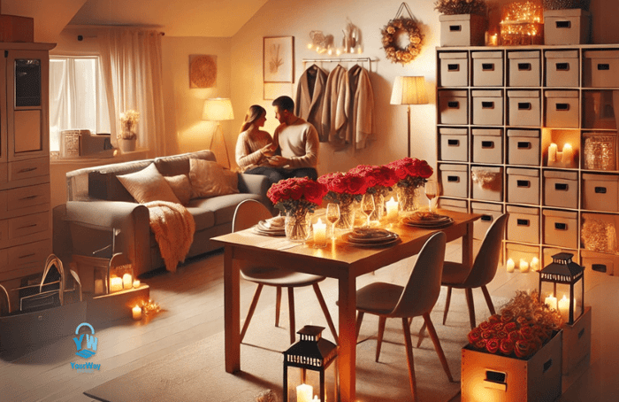 Creating a Romantic Valentine’s Day at Home: How Self-Storage Can Help