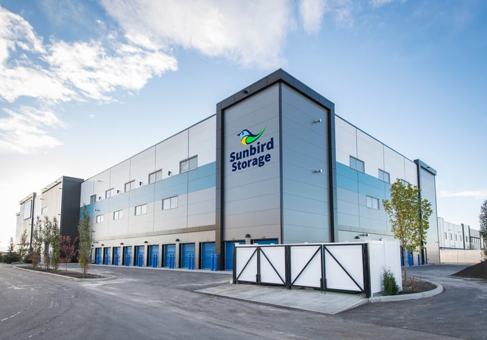 Exterior of Sunbird Storage Facilities in Winston Salem