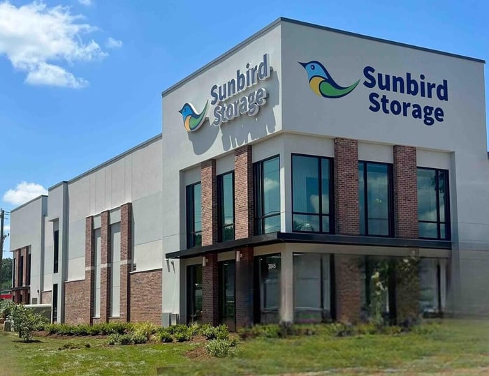 Exterior view of a Winston-Salem storage rental